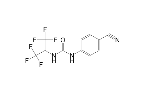 N-(4-cyanophenyl)-N'-[2,2,2-trifluoro-1-(trifluoromethyl)ethyl]urea