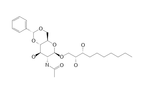 (2S,3S)-2,3-DIHYDROXYDECYL-2-ACETAMIDO-4,6-O-(R)-BENZYLIDENE-2-DEOXY-BETA-D-GLUCOPYRANOSIDE