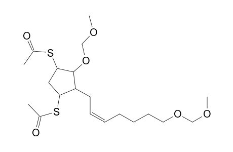 Ethanethioic acid, S,S-[4-(methoxymethoxy)-5-[7-(methoxymethoxy)-2-heptenyl]-1,3-cyclopentanediyl]ester, [1.alpha.,3.alpha.,4.beta.,5.alpha.(Z)]-(.+-.)-