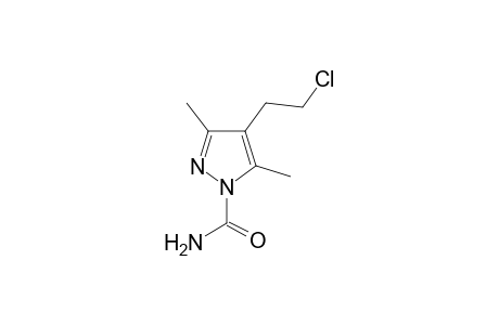 4-(2-Chloroethyl)-3,5-dimethyl-1H-pyrazole-1-carboxamide