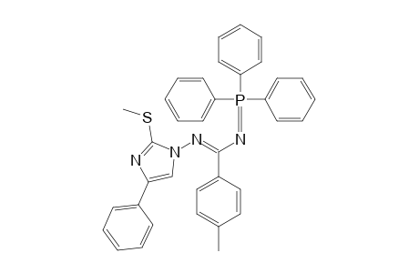 2-Methylthio-4-phenyl-1-[.alpha.(triphenylphosphoranylidenamino)-4-methylbenzylideneamino]imidazole