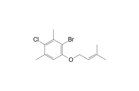 2-Bromo-4-chloro-3,5-dimethyl-1-((3-methylbut-2-en-1-yl)oxy)benzene