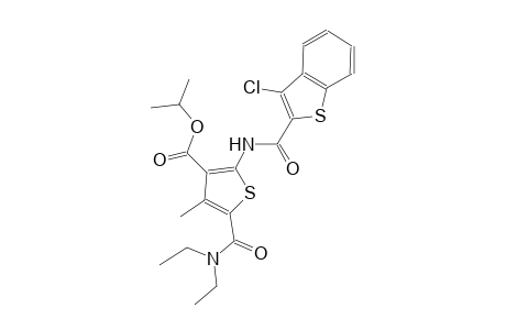 isopropyl 2-{[(3-chloro-1-benzothien-2-yl)carbonyl]amino}-5-[(diethylamino)carbonyl]-4-methyl-3-thiophenecarboxylate