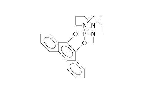 (9,10-Phenanthrenedioxy)-2,10-dimethyl-2,6,10-triaza-1-phospha-bicyclo(4.4.0)decane