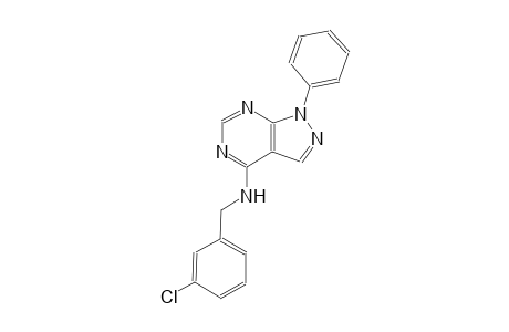 1H-pyrazolo[3,4-d]pyrimidin-4-amine, N-[(3-chlorophenyl)methyl]-1-phenyl-