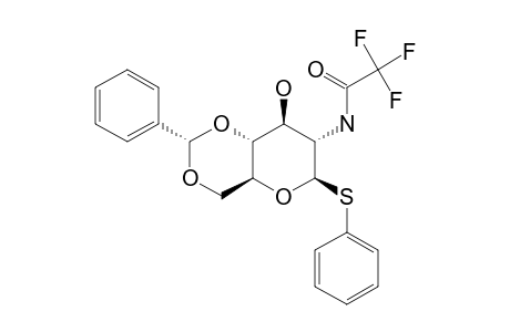 PHENYL-4,6-O-BENZYLIDENE-2-DEOXY-1-THIO-2-TRIFLUOROACETAMIDO-BETA-D-GLUCOPYRANOSIDE