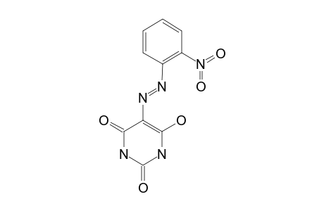 5-(ORTHO-NITROPHENYL)-AZO-PYRIMIDINE-(1H,3H,5H)-2,4,6-TRIONE;LACTAM-ENOL-AZO