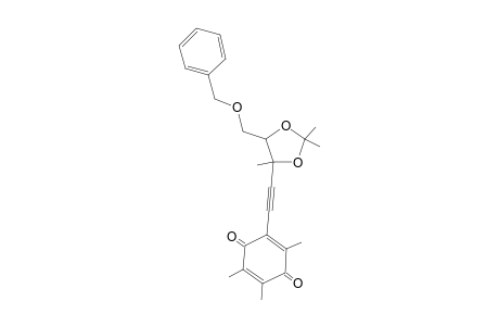 2-[(4S,5S)-5-Benzyloxymethyl-2,2,4-trimethyl-1,3-dioxol-4-ylethynyl]-3,5,6-trimethyl-1,4-benzoquinone