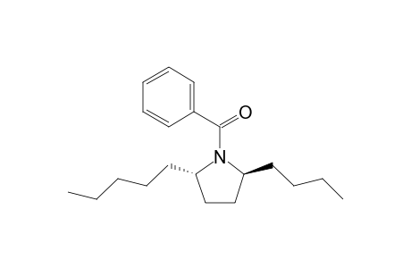 Pyrrolidine, 1-benzoyl-2-butyl-5-pentyl-, (2S-trans)-