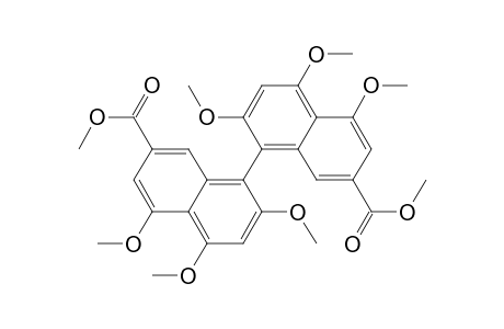 [1,1'-Binaphthalene]-7,7'-dicarboxylic acid, 2,2',4,4',5,5'-hexamethoxy-, dimethyl ester