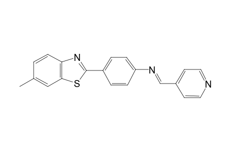 [4-(6-Methyl-benzothiazol-2-yl)-phenyl]-pyridin-4-ylmethylene-amine