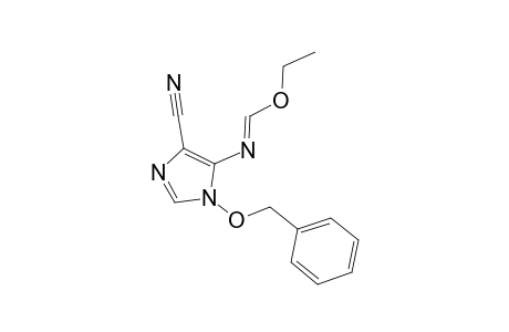 1-BENZYLOXY-4-CYANO-5-ETHOXYFORMIMIDOYL-IMIDAZOLE