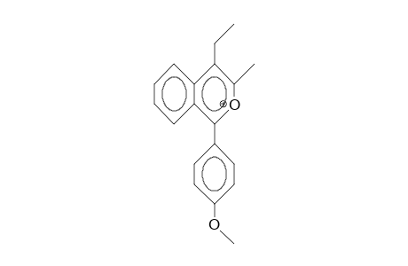 1-(4-Anisyl)-3-methyl-4-ethyl-isobenzpyrylium cation
