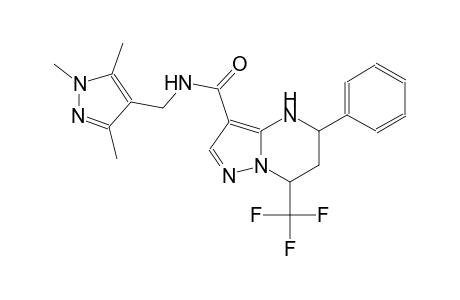 5-phenyl-7-(trifluoromethyl)-N-[(1,3,5-trimethyl-1H-pyrazol-4-yl)methyl]-4,5,6,7-tetrahydropyrazolo[1,5-a]pyrimidine-3-carboxamide