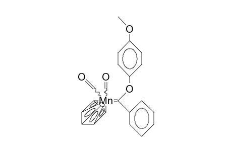 Dicarbonyl.pi.-cyclopentadienyl-(4-methoxy-phenoxy)-phenylcarbene manganese