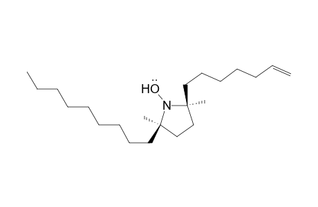 1-Pyrrolidinyloxy, 2-(6-heptenyl)-2,5-dimethyl-5-nonyl-, trans-