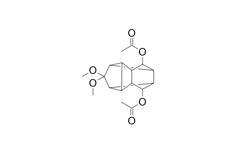 4,4-dimethoxy-exo,exo-8,11-diacetoxypentacyclo[5.4.0.0(2,6).0(3,10).0(5,9)]undecane