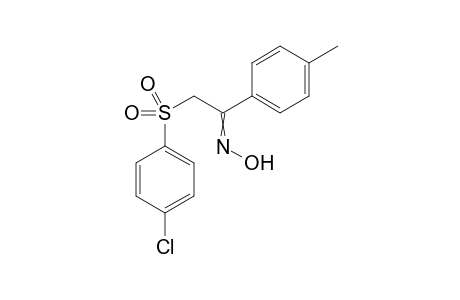 2-[(4-Chlorophenyl)sulfonyl]-1-(p-tolyl)ethan-1-one oxime