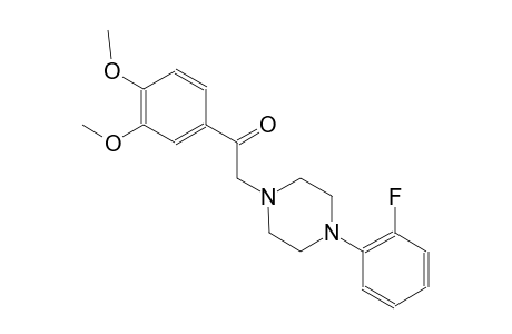 ethanone, 1-(3,4-dimethoxyphenyl)-2-[4-(2-fluorophenyl)-1-piperazinyl]-
