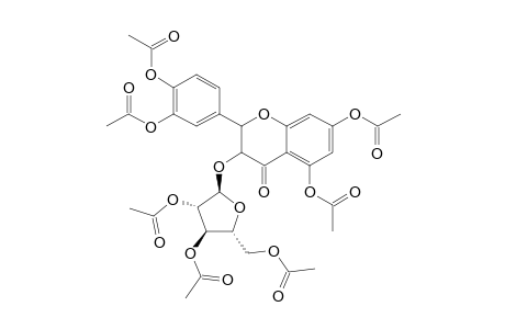 (+)-TAXIFOLIN-3-O-ALPHA-L-ARABINOFURANOSYL-HEPTAACETATE