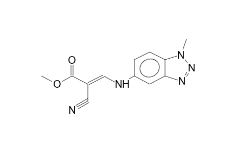 (E)-1-METHYL-5-(2-CYANO-2-CARBOMETHOXYVINYLAMINO)BENZO-1,2,3-TRIAZOLE
