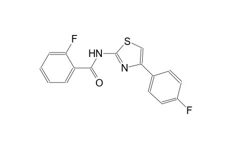 2-fluoro-N-[4-(4-fluorophenyl)-1,3-thiazol-2-yl]benzamide