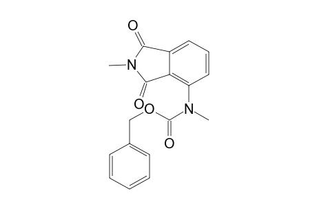 Carbamic acid, N-(2,3-dihydro-2-methyl-1,3-dioxo-1H-isoindol-4-yl)-N-methyl-, phenylmethyl ester