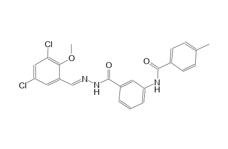 benzoic acid, 3-[(4-methylbenzoyl)amino]-, 2-[(E)-(3,5-dichloro-2-methoxyphenyl)methylidene]hydrazide