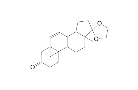 5,19-Cycloandrost-6-en-3-one, 17,17-ethylenedioxy-