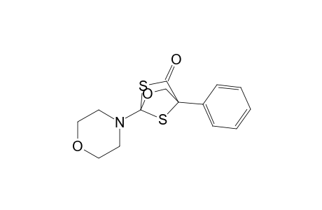 2-Oxa-6,7-dithiabicyclo[2.2.1]heptan-5-one, 1-(4-morpholinyl)-4-phenyl-