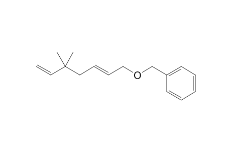 (E)-(((5,5-Dimethylhepta-2,6-dien-1-yl)oxy)methyl)benzene