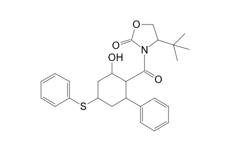 3-Phenyl-5-phenylthio-2-[(4-tert-butyl-2-oxotetrahydro[1,3]oxazol)carbonyl]cyclohexanol
