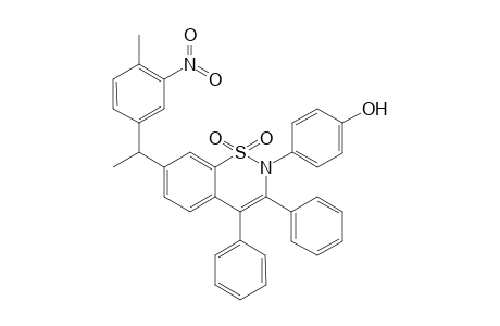 3,4-Diphenyl-7-[1-(3-nitrotoluene)ethyl]-2-(4-hydroxyphenyl)-1,2-benzothiazine-1,1-dioxide