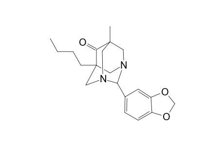 1,3-Diazatricyclo[3.3.1.1(3,7)]decan-6-one, 2-(1,3-benzodioxol-5-yl)-5-butyl-7-methyl-