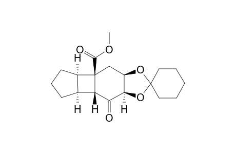 Methyl (1R,2R,6S,7R,9R,10R)-9,10-O-cyclohexylidene-8-oxo-tricyclo[5.4.0.0(2,6)]undecane-1-carboxylate