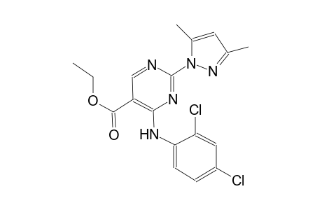 ethyl 4-(2,4-dichloroanilino)-2-(3,5-dimethyl-1H-pyrazol-1-yl)-5-pyrimidinecarboxylate