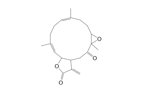 Oxireno[5,6]cyclotetradeca[1,2-b]furan-11,14(2H,12H)-dione, 1a,3,6,7,9a,12a,13,14a-octahydro-4,8,14a-trimethyl-12-methylene-
