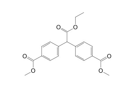 Benzeneacetic acid, 4-(methoxycarbonyl)-.alpha.-[4-(methoxycarbonyl)phenyl]-, ethyl ester