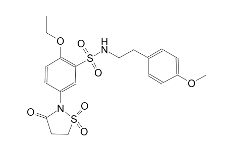 benzenesulfonamide, 5-(1,1-dioxido-3-oxo-2-isothiazolidinyl)-2-ethoxy-N-[2-(4-methoxyphenyl)ethyl]-