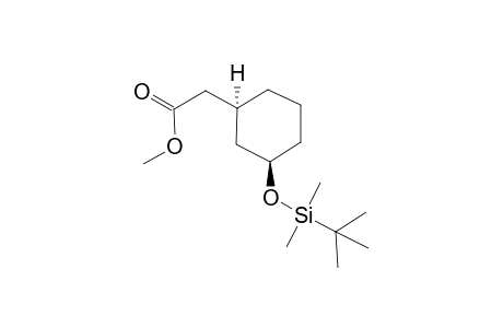 (1R,3S)-1-(tert-Butyldimethylsilyloxy)-3-(methoxycarbonylmethyl)cyclohexane