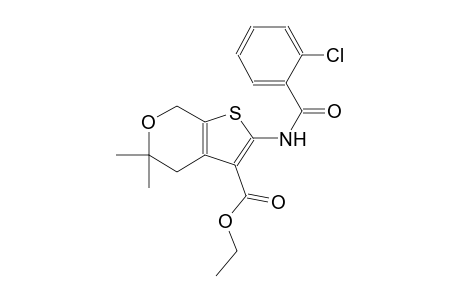 ethyl 2-[(2-chlorobenzoyl)amino]-5,5-dimethyl-4,7-dihydro-5H-thieno[2,3-c]pyran-3-carboxylate
