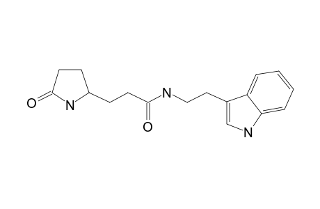 Propionamide, 3-[pyrrolidin-2-one-5-yl]-N-[2-[3-indolyl]ethyl]-