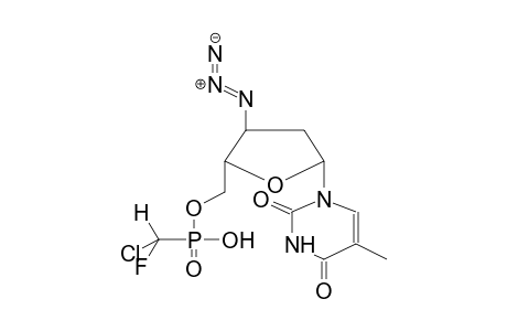 3'-AZIDOTHYMIDIN-5'-FLUOROCHLOROMETHYLPHOSPHONIC ACID