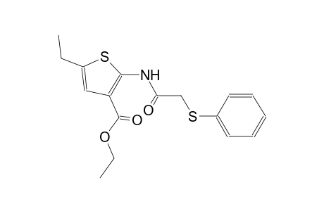 Ethyl 5-ethyl-2-([(phenylsulfanyl)acetyl]amino)-3-thiophenecarboxylate