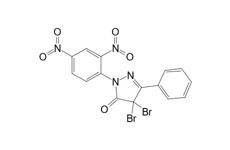 4,4-Dibromo-1-(2',4'-dinitrophenyl)-3-phenyl-2-pyrazolin-5-one