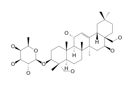 PLEUROSAPONIN-F;3-O-BETA-D-FUCOPYRANOSYL-3-BETA,11-ALPHA,16-BETA,23,28-PENTAHYDROXY-OLEAN-12-EN