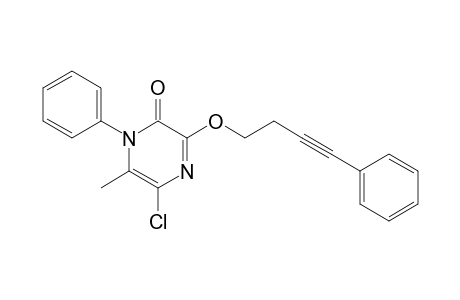 5-Chloro-6-methyl-1-phenyl-3-(4-phenyl-3-butynyloxy)-2(1H)-pyrazinone