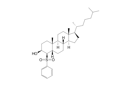 (3S,4R,5S,8S,9S,10R,13R,14S,17R)-10,13-dimethyl-17-[(2R)-6-methylheptan-2-yl]-4-(phenylsulfonyl)-2,3,4,5,6,7,8,9,11,12,14,15,16,17-tetradecahydro-1H-cyclopenta[a]phenanthren-3-ol