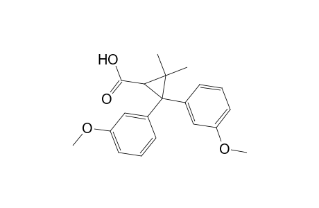 2,2-Bis(3-methoxyphenyl)-3,3-dimethylcyclopropanecarboxylic acid