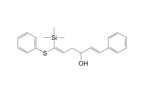 4-(Hydroxy)-4-(2-phenylethenyl)-1-(phenylthio)-1-(trimethylsilyl)-1-butene